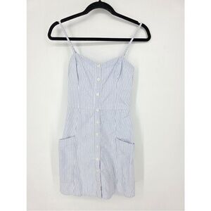 Abercrombie & Fitch Blue and White Striped Mini Dress